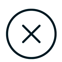 Crossed out icon symbolizing pest control service guarantees and reliability in Englewood, Colorado.
